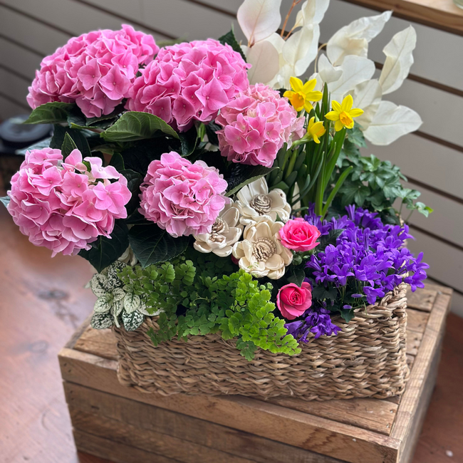 Spring Tropical Planter in Seagrass Workshop