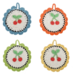 Crochet Cherry Table Trivet