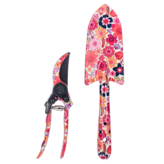 Pink Flower Gardening Tool Set