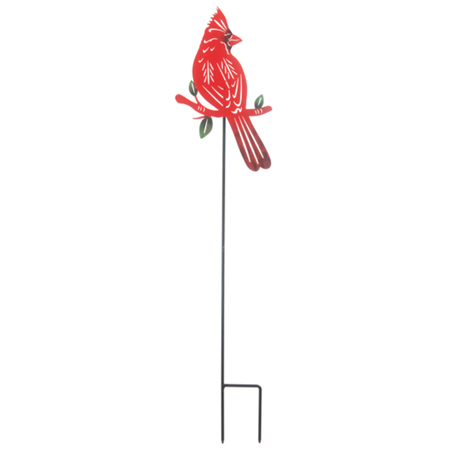 Metal Cardinal Garden Stake