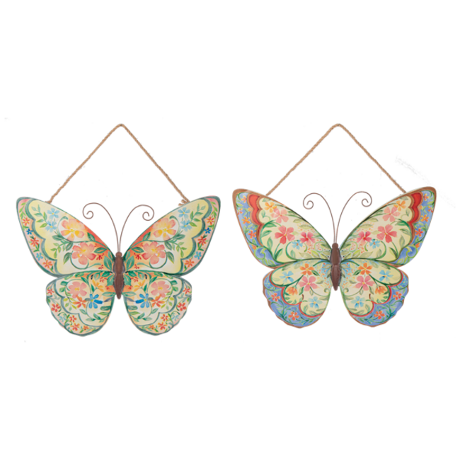 Floral Butterfly Wall Decor