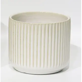 4" White Ceramic Pot