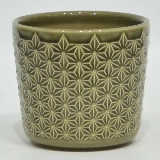 4" Textured Ceramic Pot