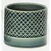 Criss Cross Pattern Ceramic Pot