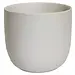 8" Matte White Ceramic Pot