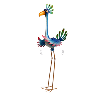 41" Metal Wacky Peacock