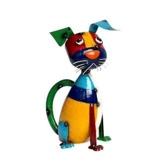 12.5" Colourful Metal Dog