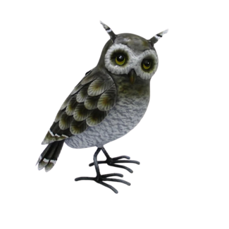 9" Metal Owl