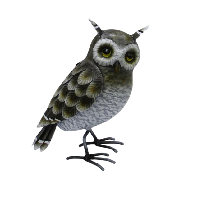 9" Metal Owl