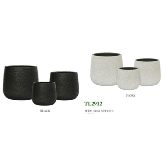 Flat Bottom Light Cement Pot