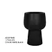 17" Matte Black Pedestal Pot