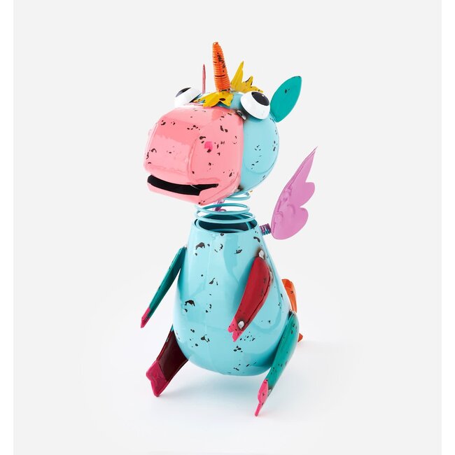 Metal Wobble Unicorn Figurine