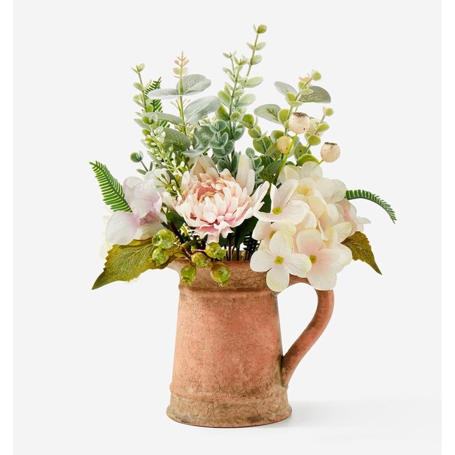 Artificial Floral Bouquet w/ Vase
