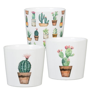 4.5" Cactus Ceramic Pot