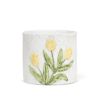 Yellow Tulip Pot