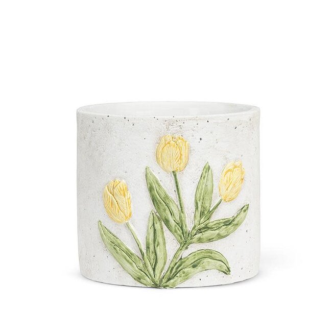 Yellow Tulip Pot