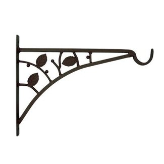 15" Rustic Finish Leaf Bracket