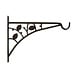 15" Rustic Finish Leaf Bracket