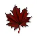 32" Metal Hanging Maple Leaf