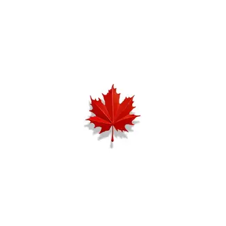 6" Red Maple Lead Decor