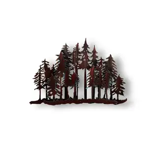 Metal Pine Tree Forest Decor
