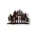 Metal Pine Tree Forest Decor