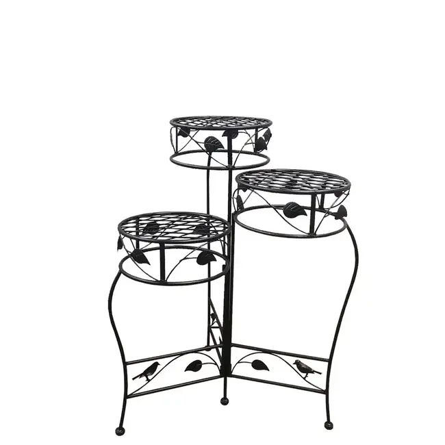 Leaves & Birds Plant Stand