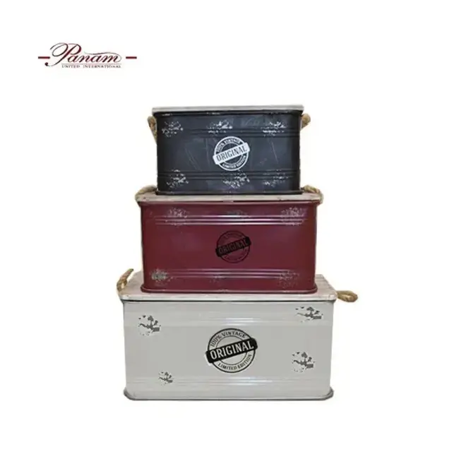 Rectangular Metal Storage Box