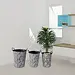 Tall Leaf Pattern Bucket Planter