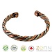 ZenN Pure Copper Magnetic Twisted Cuff Bracelet