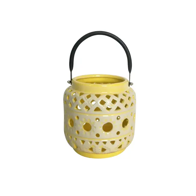 Yellow Ceramic Lantern
