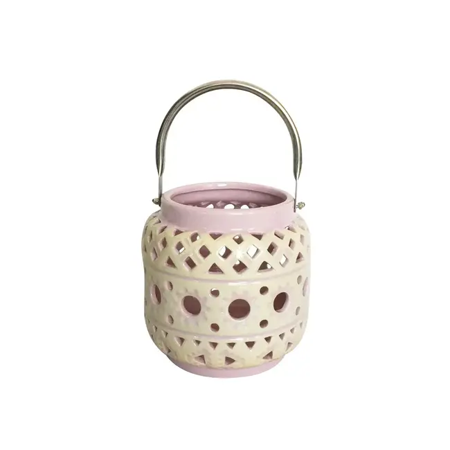 Lilac Ceramic Lantern