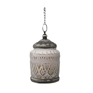 Mika Grey LED Lantern