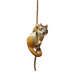 Hanging Chipmunk Holding Rope