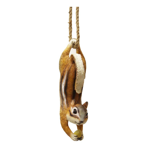 Hanging Chipmunk Holding Acorn