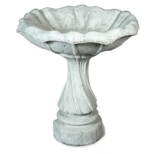 Birdbath - Large Swirl Base & Tulip Top
