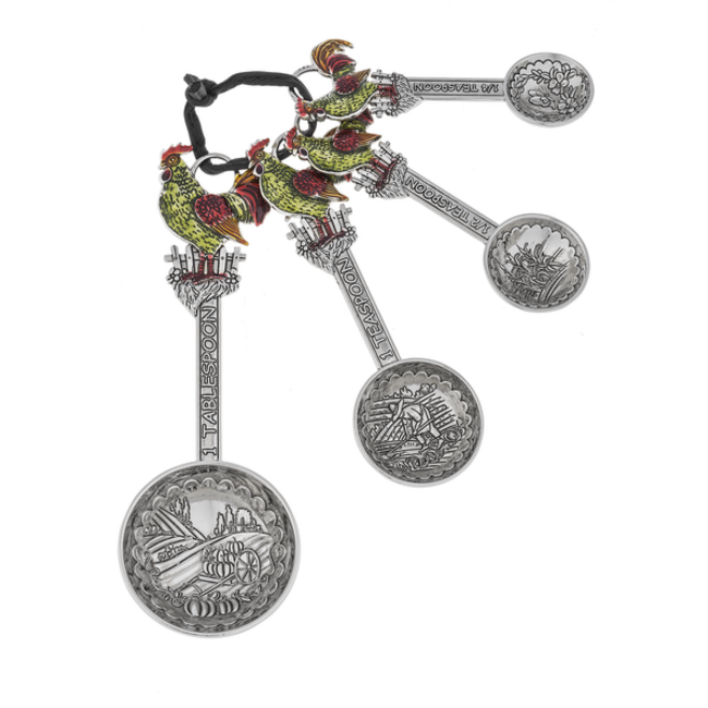 Rooster Measuring Spoons 4pc