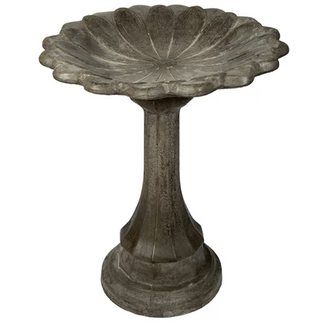 Birdbath - Lamppost Base & Sunflower Top