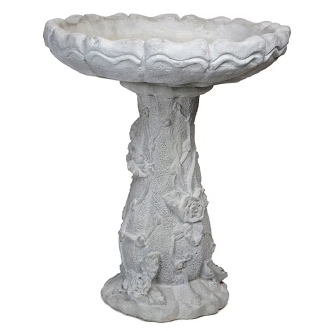Birdbath - Small Rose