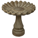 Birdbath - Swirl Base & Clamshell Top