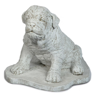 Concrete Pug Dog