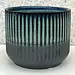 5" Blue/Black Ceramic Pot