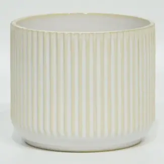 5.5" Beige Ceramic Pot