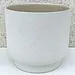 8" Speckled White Ceramic Pot