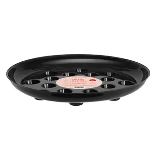 12” Round Black Saucer