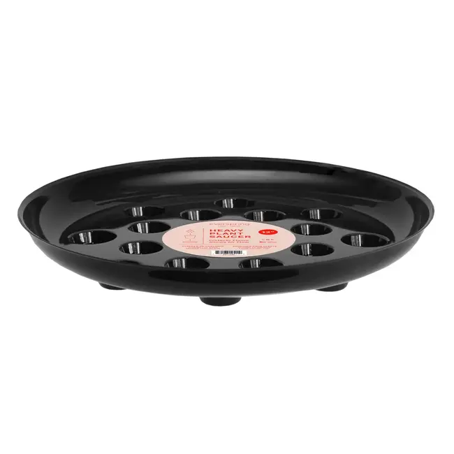 12” Round Black Saucer