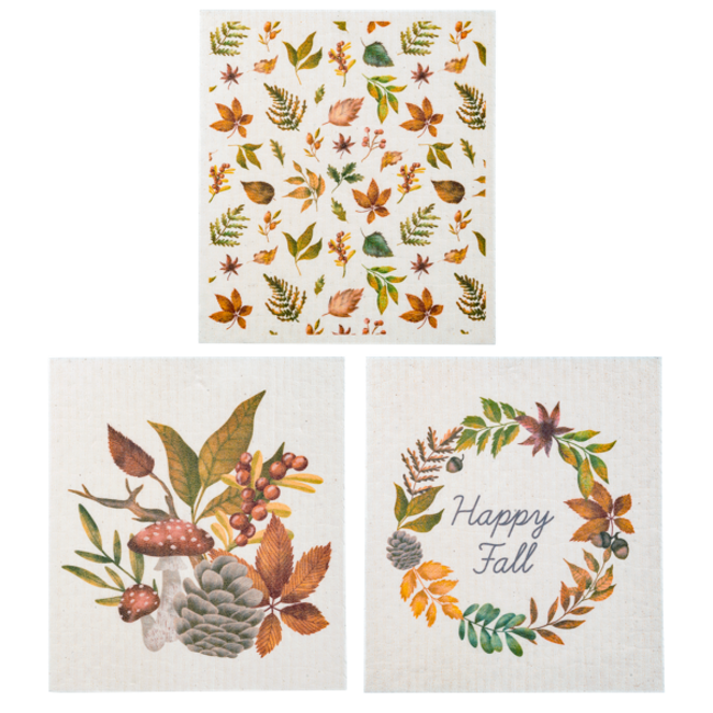Fall Foliage Reusable Dish Cloth