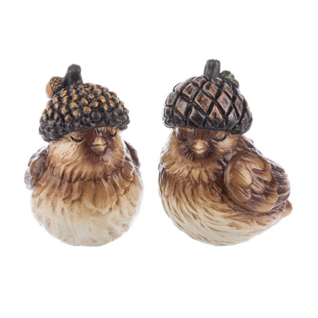 Acorn Hat Bird Figurine