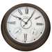 24" Illuminated Grey Oak Roman Numeral Clock