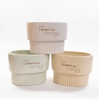 Ribbed Bowl Planter
